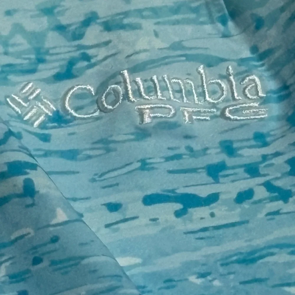 Columbia men's board shorts size 36 inseam 9“ ocean blue PFG Omni Shade swim NWT